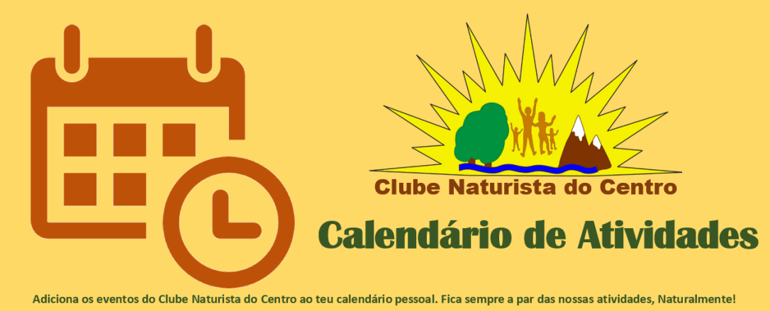 Calendário da Atividades do Clube Naturista do Centro - OnLIne